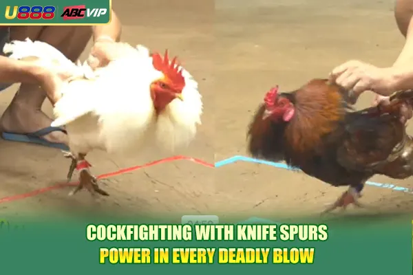 Cockfighting with knife spurs power in every deadly blow