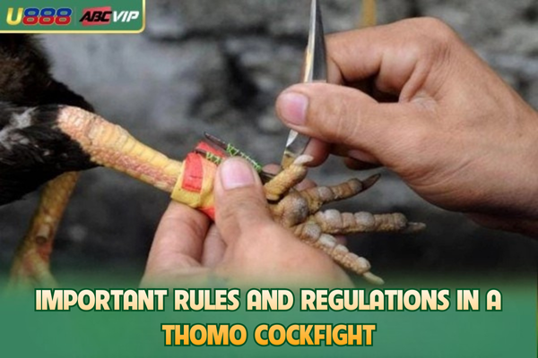 Important rules and regulations in a Thomo cockfight