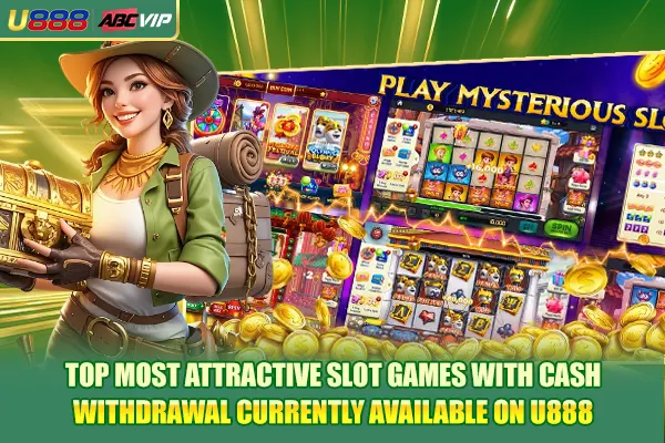 Top most attractive slot games with cash withdrawal currently available on U888