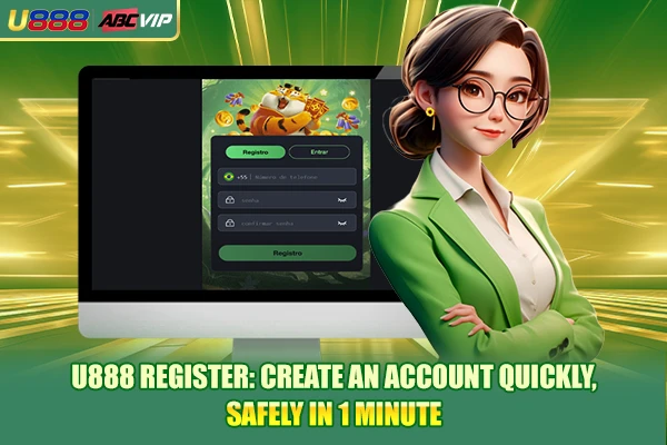 U888 Register: Create An Account Quickly, Safely In 1 Minute